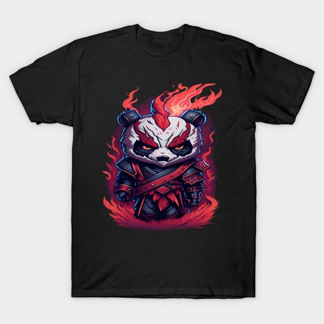 warrior panda T-Shirt by sukhendu.12